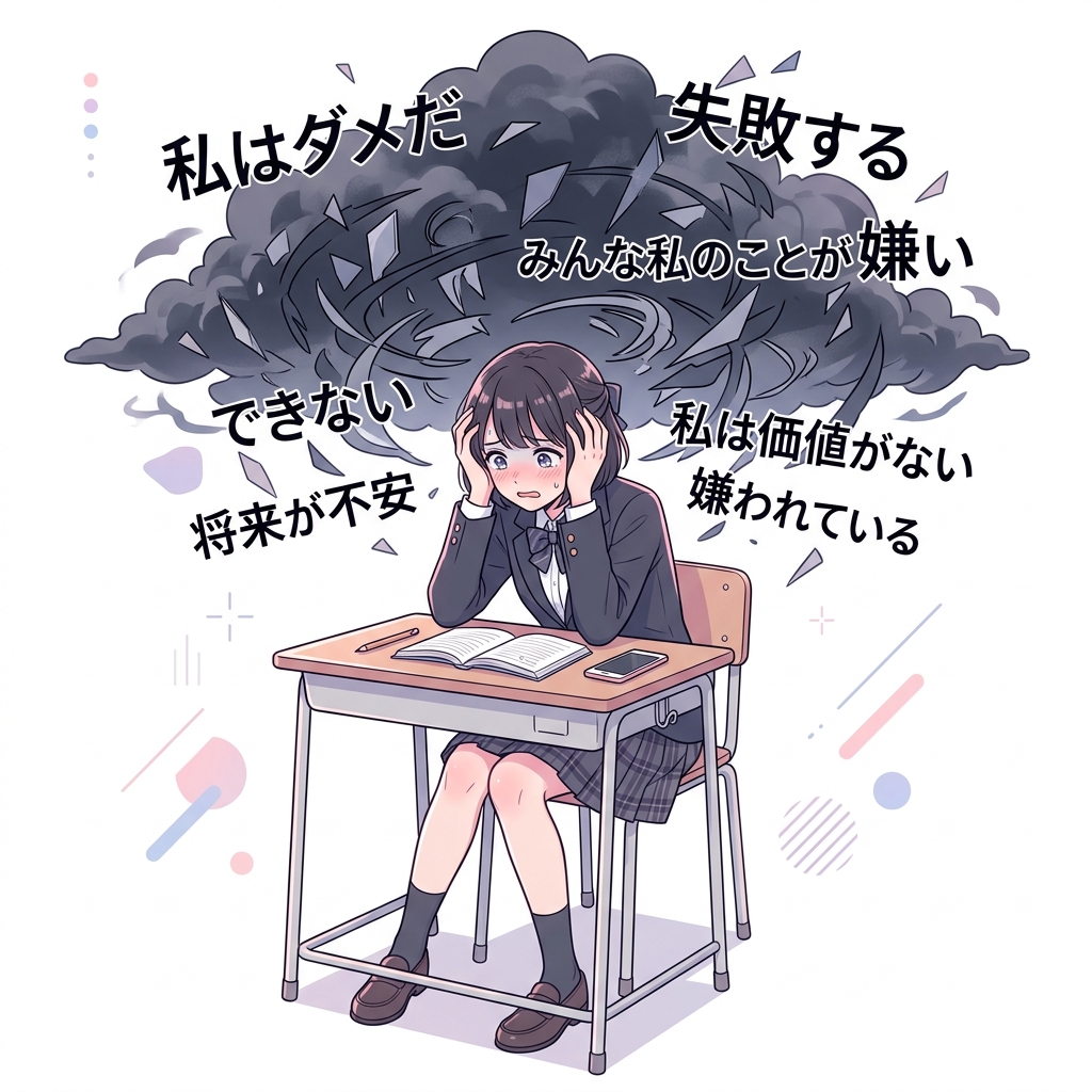 思い込みが重くのしかかっている状態